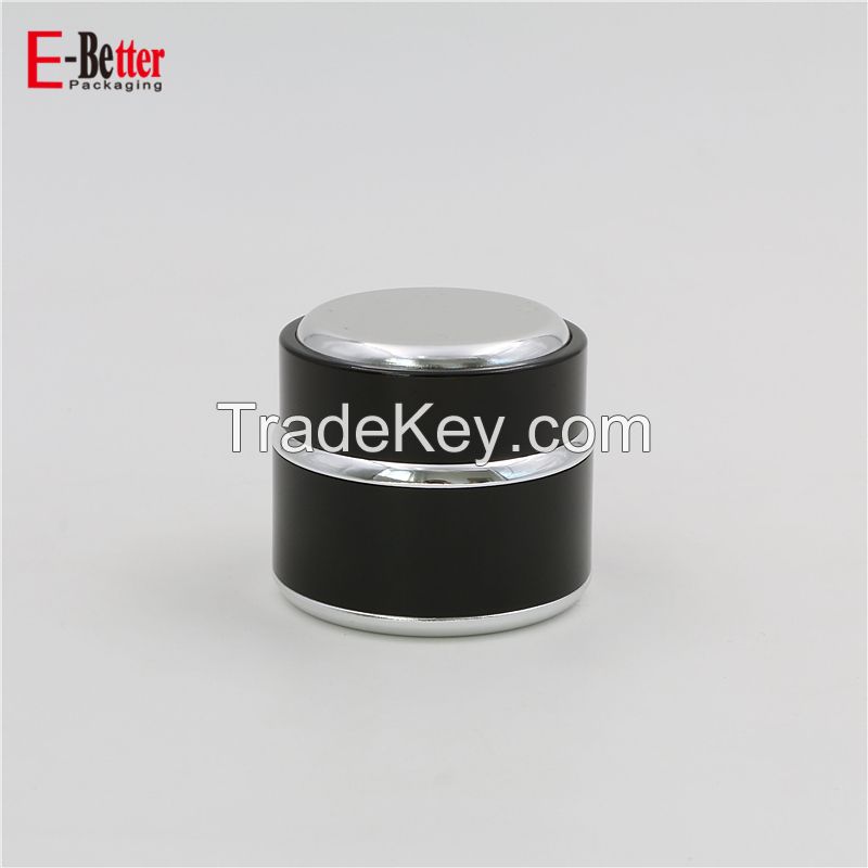 custom luxury 50g aluminum cosmetic cream jar