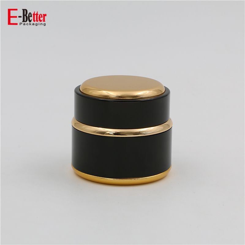 series high quality black oxidation aluminum skin care cream jars