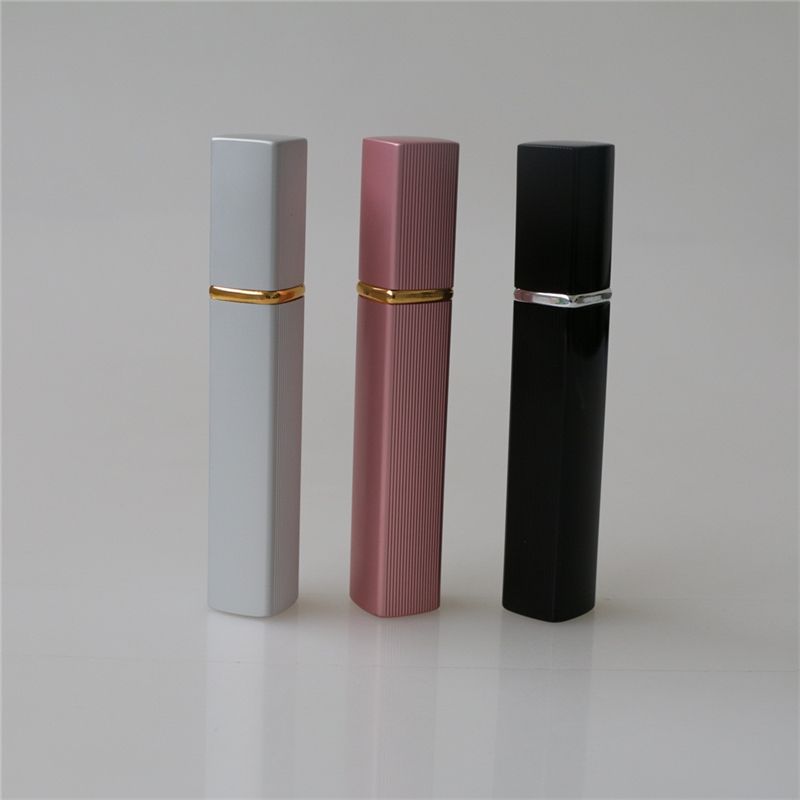 Luxury mini square aluminum perfume bottle for men made in china