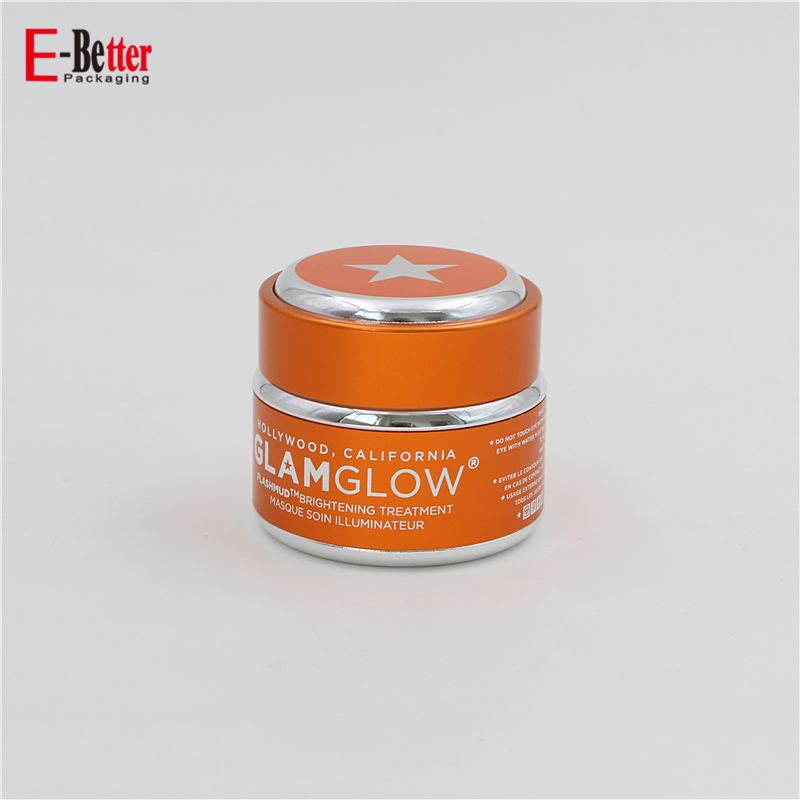 series high quality black oxidation aluminum skin care cream jars