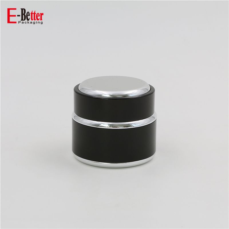 series high quality black oxidation aluminum skin care cream jars