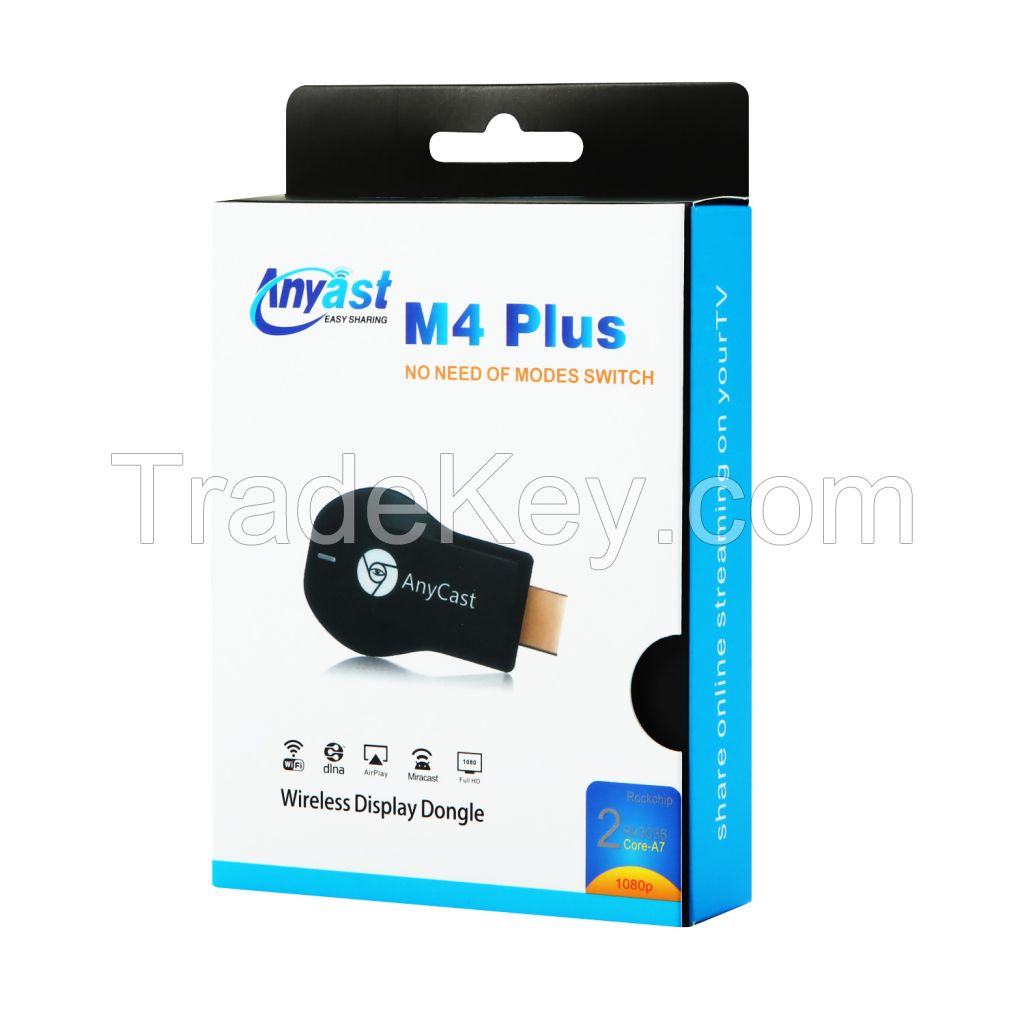 Factory Supplier Upgrade Anycast Miracast Chromecast WiFi Display 