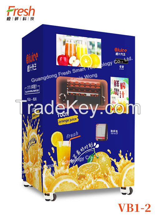 high quality 110V 800W Fresh Orange Juice mutilfunction Automatic squeeze Vending Machine with Coin Hopper for apple juice