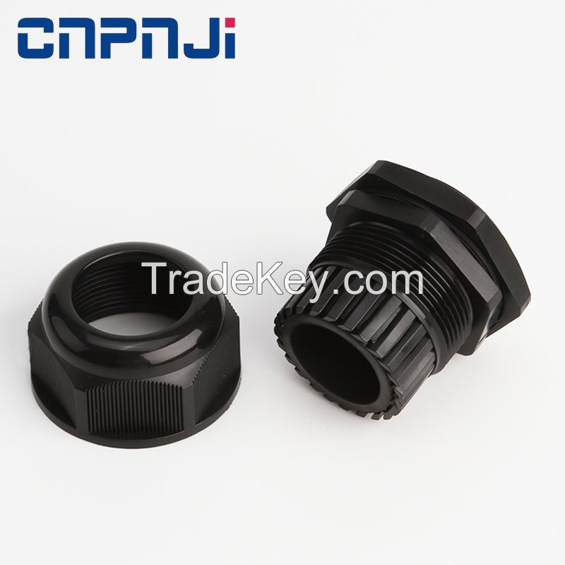 PG7 Black Waterproof Connector nylon cord grip Gland Grommet 4-8mm Dia Cable UL US