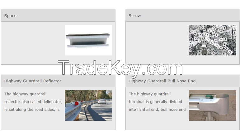 Hot Galvanized Highway Guardrail Accessories