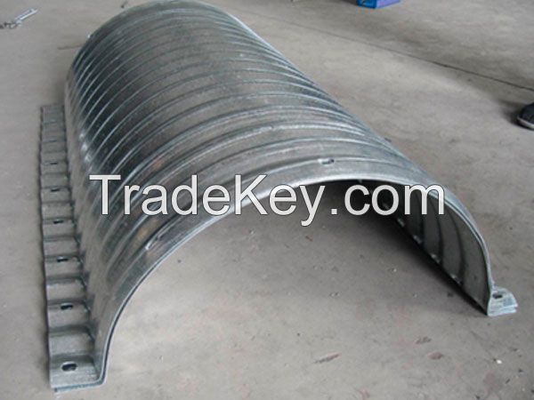 Semi-circle Galvanized Metal Steel Corrugated Culvert Pipe