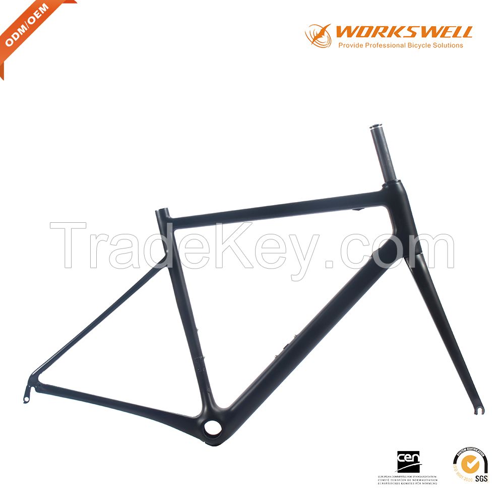 Super light carbon road frame V brake&amp; Disc brake for road racing bicycle frame