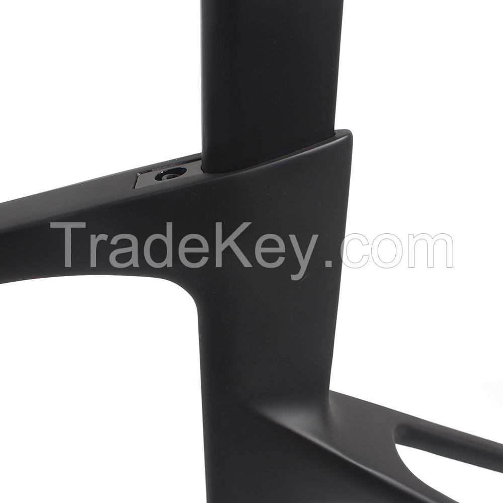 one piece design carbon frame with hidden internal routing frame