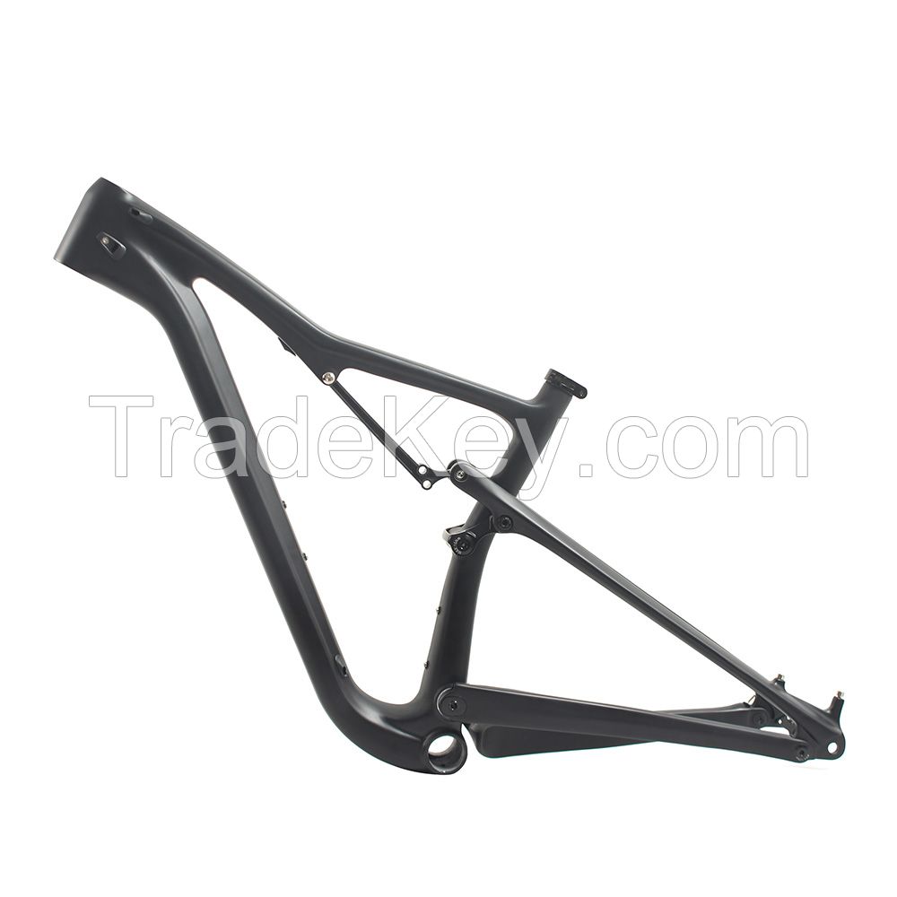 chinese mountain bike frame reviews 29er full carbon suspension mtb frame with boost 148*12mm