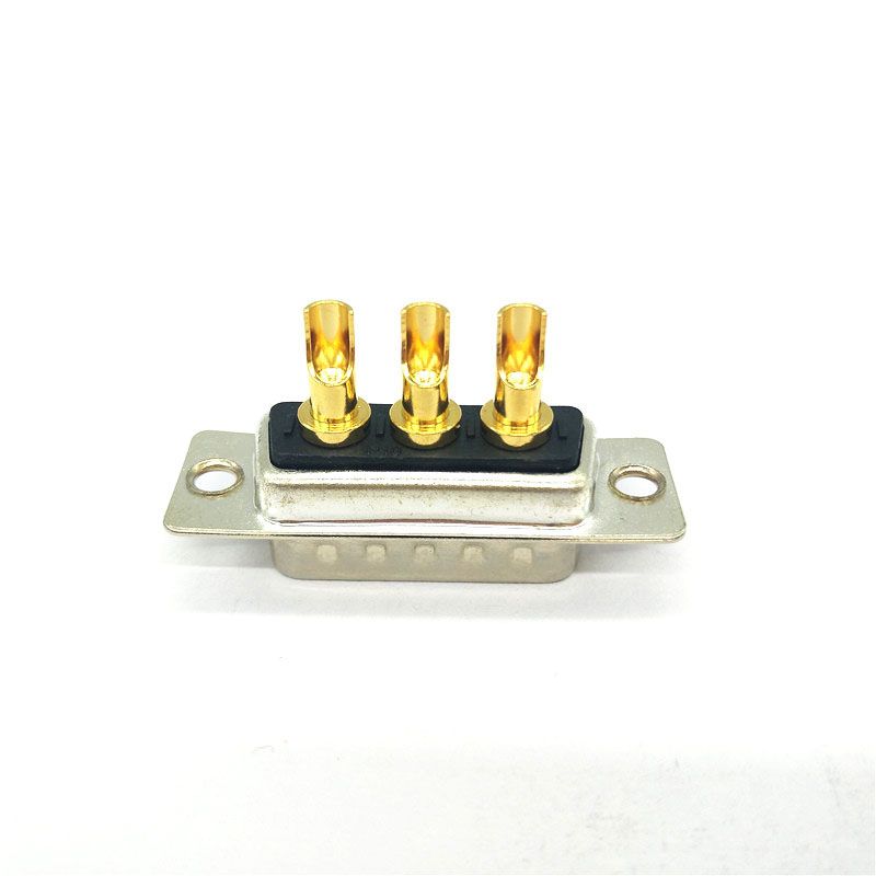 3w3 solder high current d-sub coaxial connector