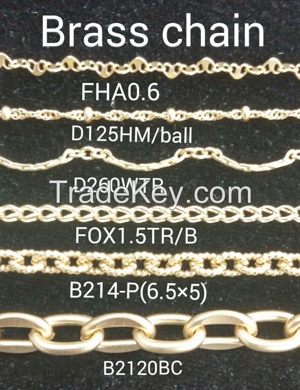 brass chains for imitation jewelry