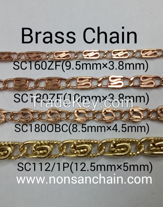 brass chains for imitation jewelry