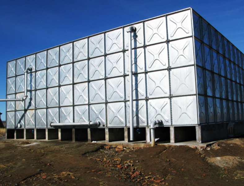 Hot Dip Galvanized Panel Rectangular HDG Water Storage Tanks factory