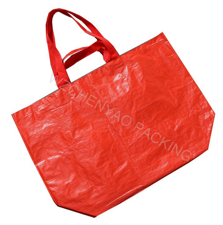 Custom logo  Outdoor Grocery Recycle waterproof PP Woven Frakta Large Shopping Bag