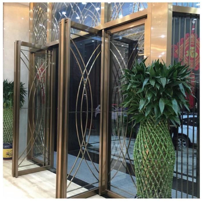 Stainless steel hotel gates