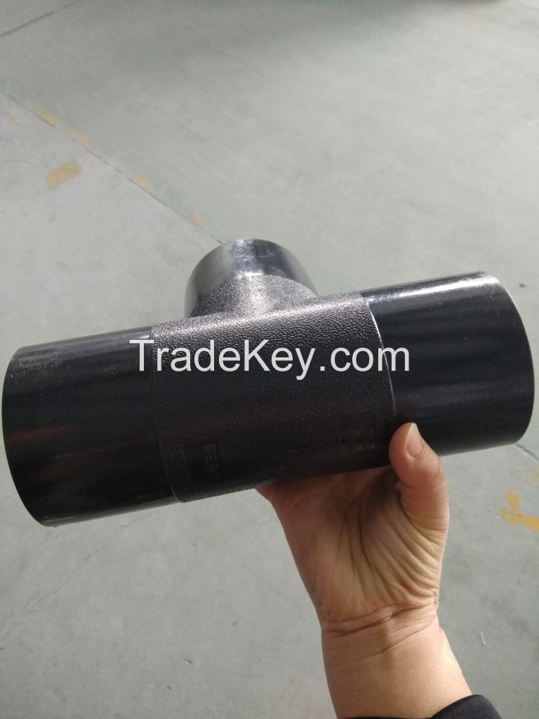 HDPE PIPE butt fusion fitting Equal tee sdr11 sdr17