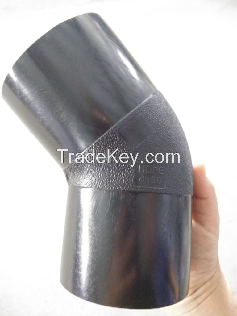 Pipe fitting butt fusion fitting pe100 63mm hot sale 