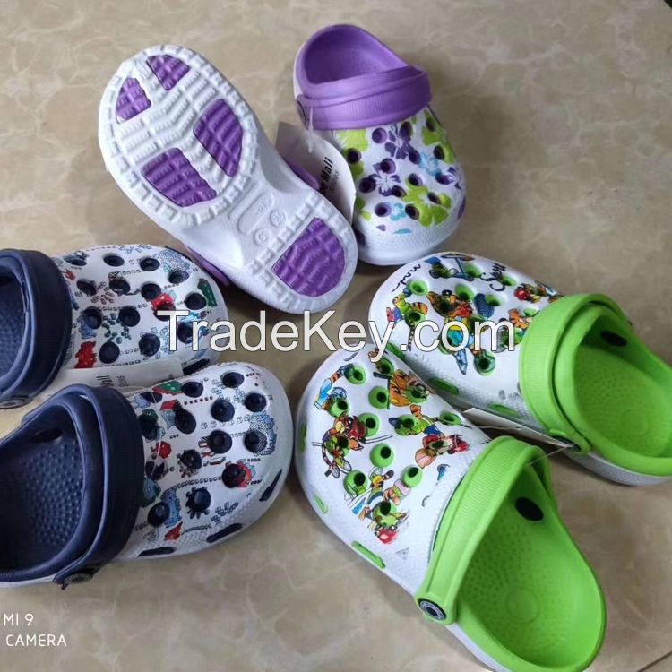 Cheapest Price Kids EVA Slippers Shoe Factory Large Quantity Stock Mix Size