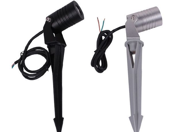 3W Water Proof Outdoor LED Garden Lights Aluminum RGB LED Spike Lights