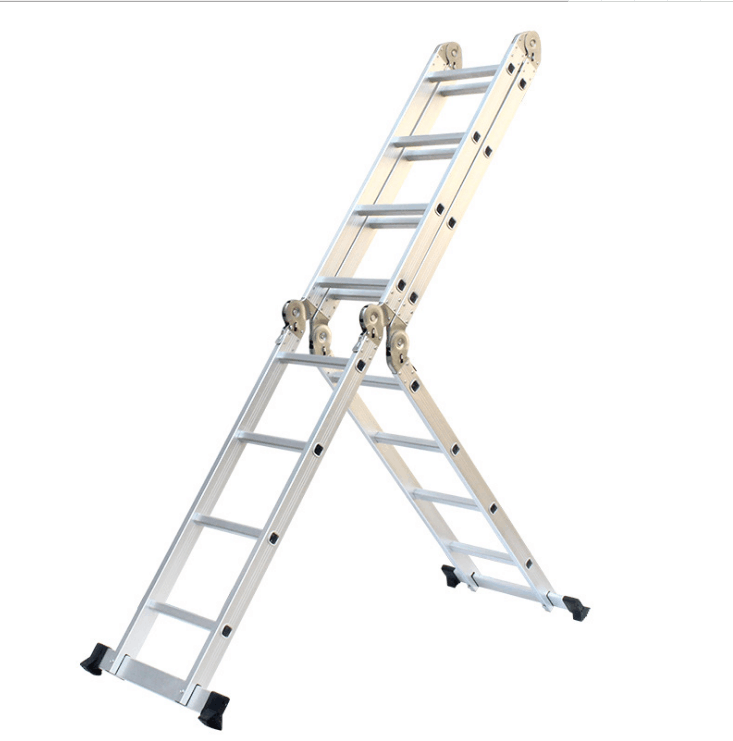 Aluminum Multi-Purpose Folding Hinge Ladder from 9ft to 22ft