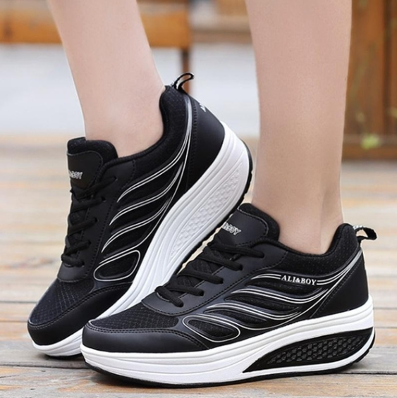 Women Sneakers Fashion Casual Shoes Thick Sole Sport Shoes Slimming Shake Shoes