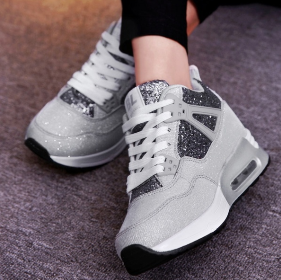 Womens Casual Breathable Shoes Increased Shoes Leisure Sneakers Comfortable Shoes Fashion Running Sport Shoes