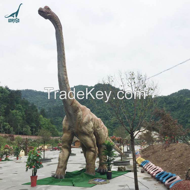 Life-size robotic dinosaur animatronic brachiosaurus models