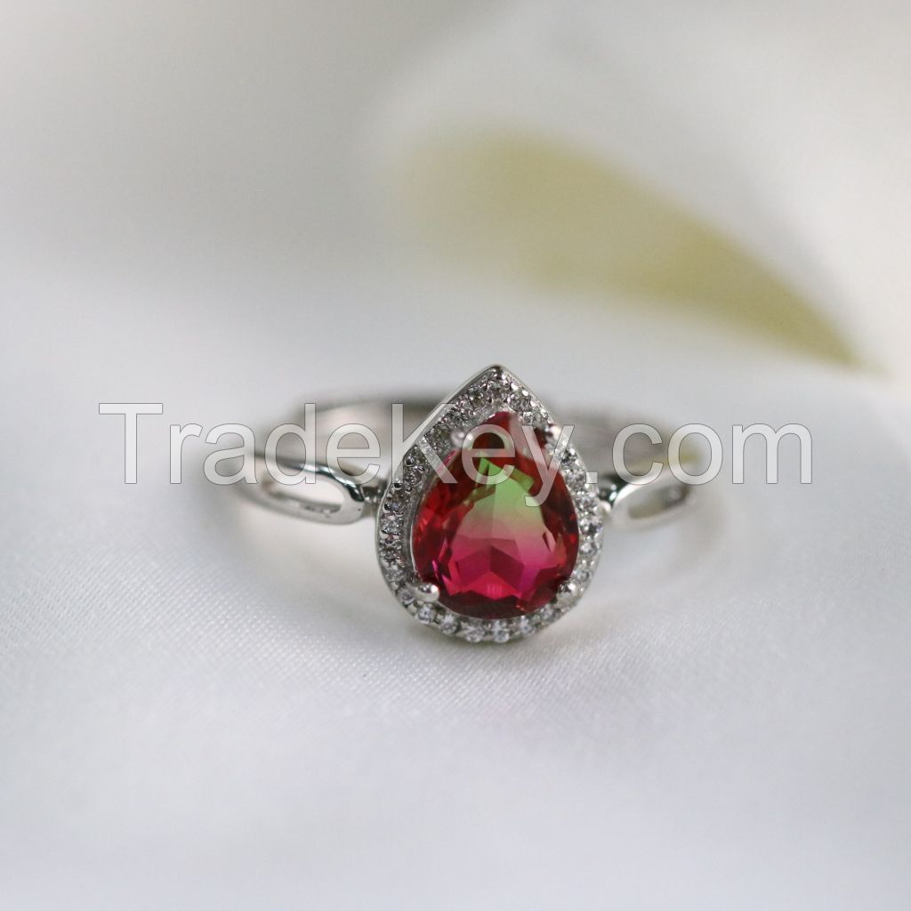 Gemstone Ring, Pear shape Ring-SGR02-1