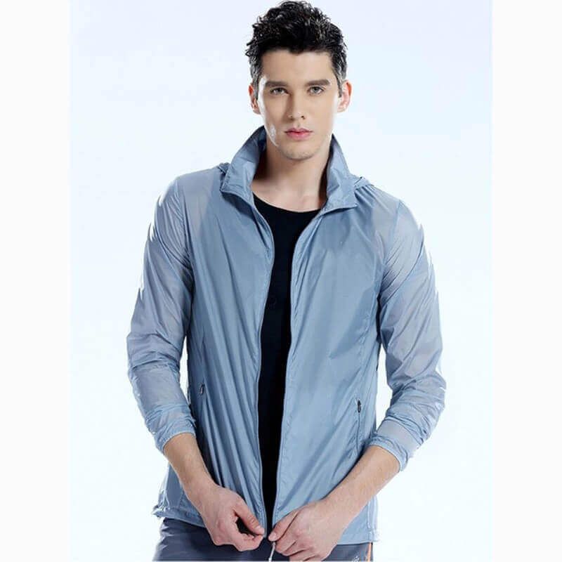 Thickening Mens Summer Anti-UV Sunproof Jacket Waterproof Windproof Nylon Outdoor Jacket