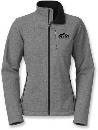 Heather Grey Women Softshell Jacket Windproof