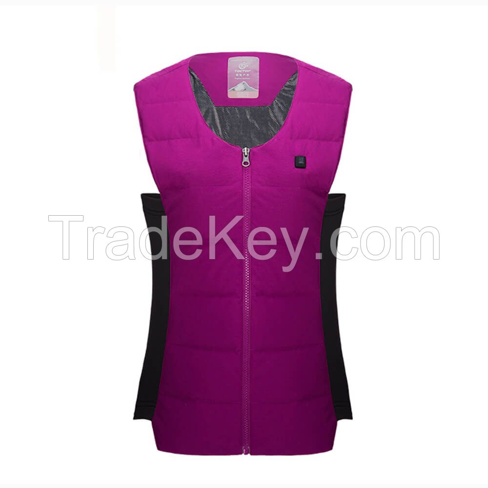 Wholesale Women Heated Vest Warm Outdoor Down Vest 