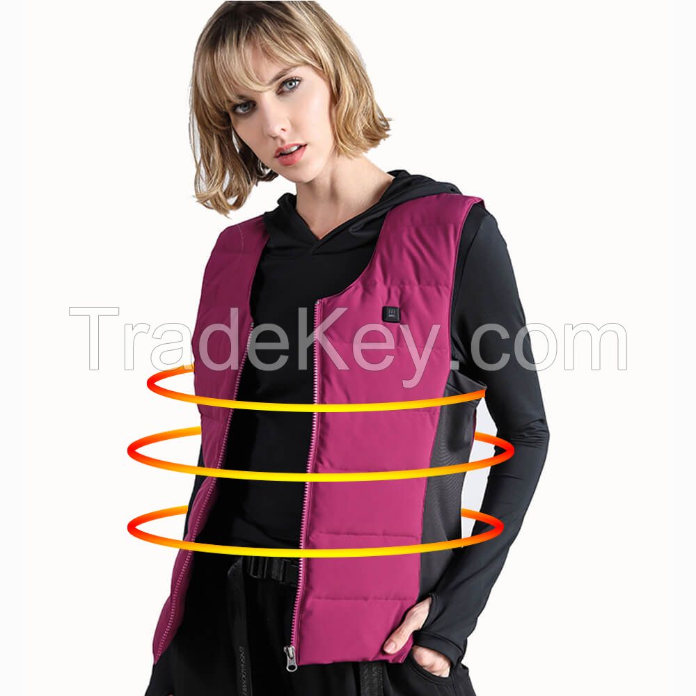 Wholesale Women Heated Vest Warm Outdoor Down Vest 