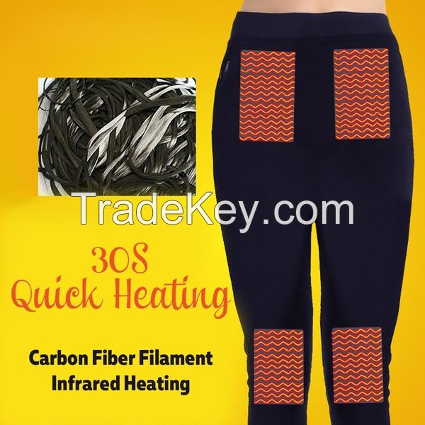 Mens Womens Winter Warm Keeper Self Heating Pants Trouser 