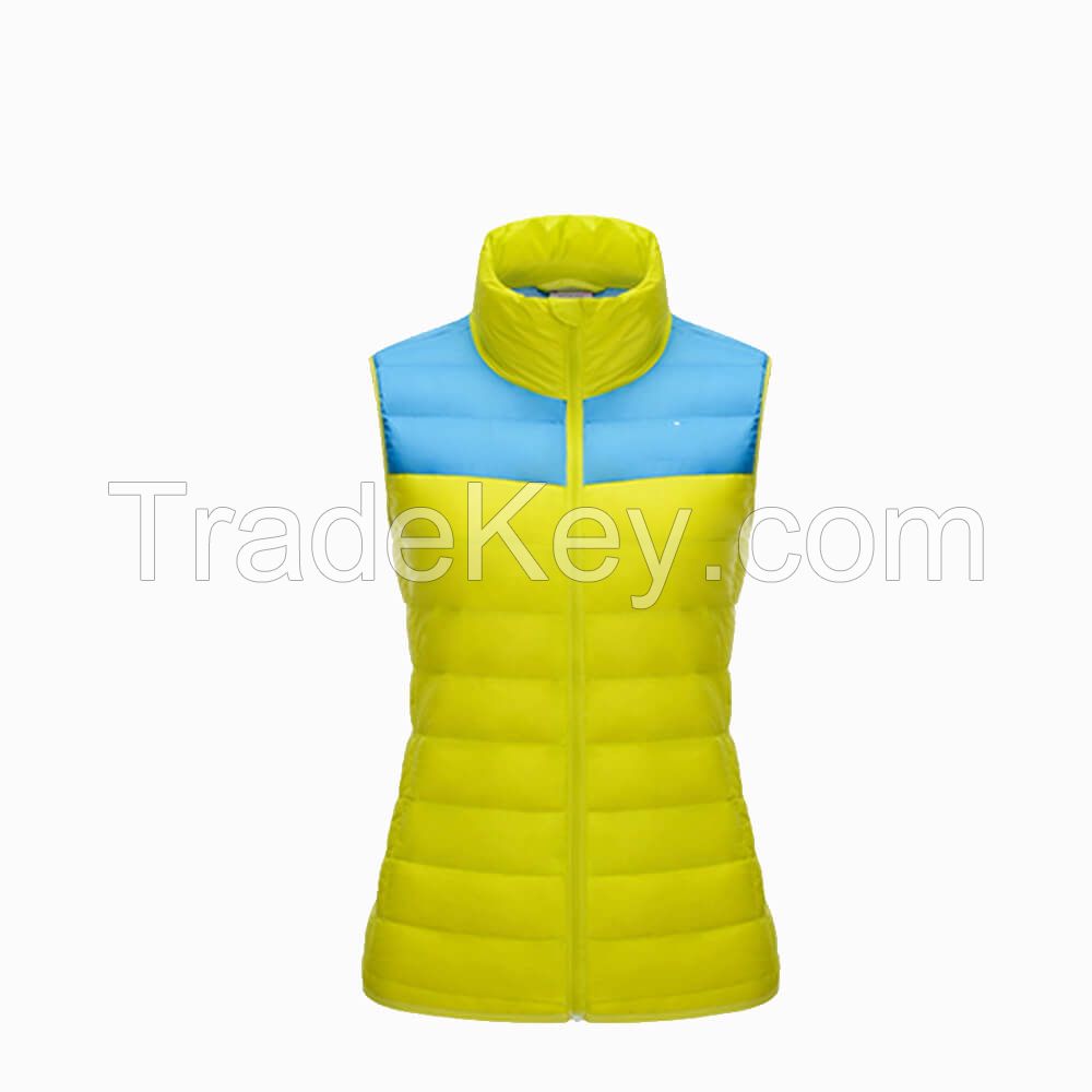 China Wholesale Women Winter Sleeveless Warm Down Vest 