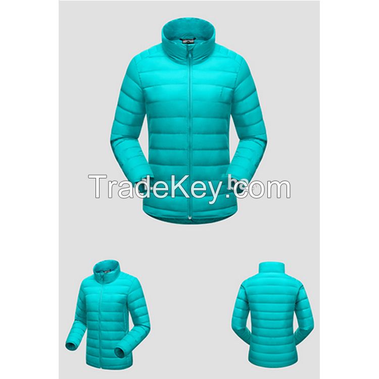 Sports Wear Custom Women Duck Down Jacket Ladies Down Jacket Pink