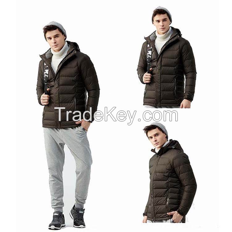 Latest Design Warm Clothing Hooded Mens Jacket Cheap Padded Coat 