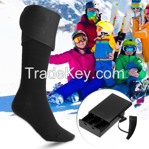 Electric Charging Battery Heated Cotton Socks Feet Thermal Winter Warmer Heater Accessories 