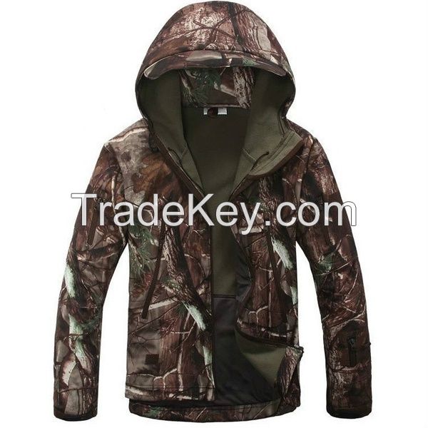 Tactical Softshell Camouflage Outdoors Jacket Men Army Sport Waterproof Camping Hunting Clothes Military Jacket 