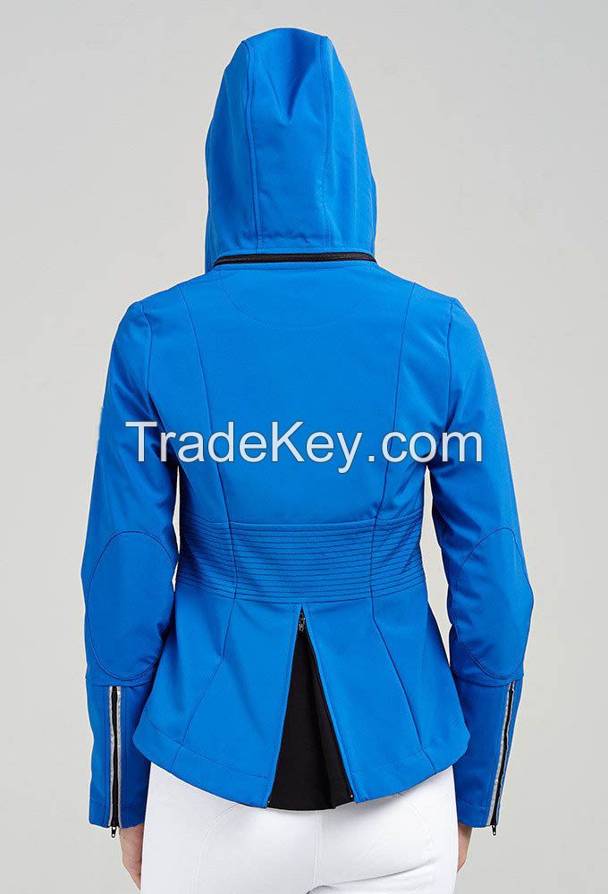 Custom Logo Winter Waterproof Warm Coat Ladies 2018 Horse Racing Jacket Assassin