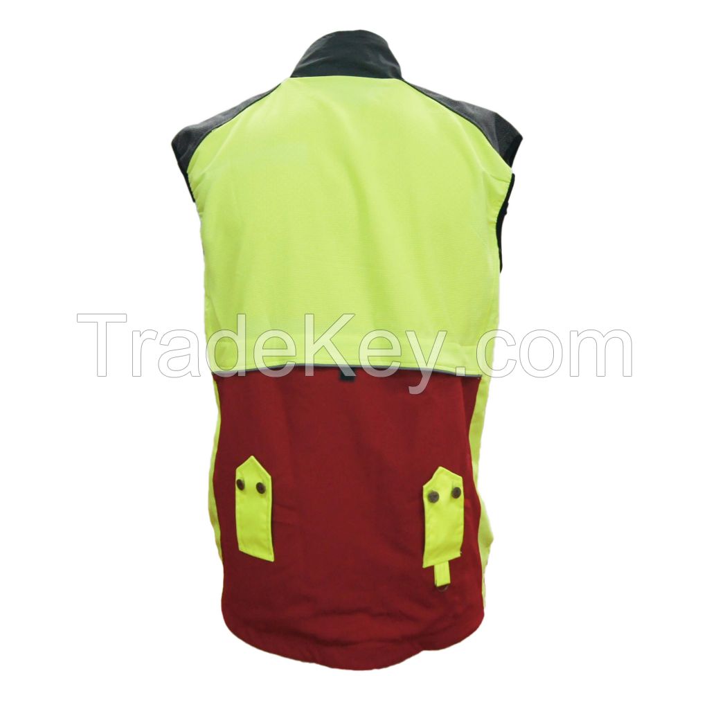 Custom 100% Polyester Wholesale China Traffic Reflective Safety Vest Wholesale Hi Vis Safety Vest Chainsaw Vest 