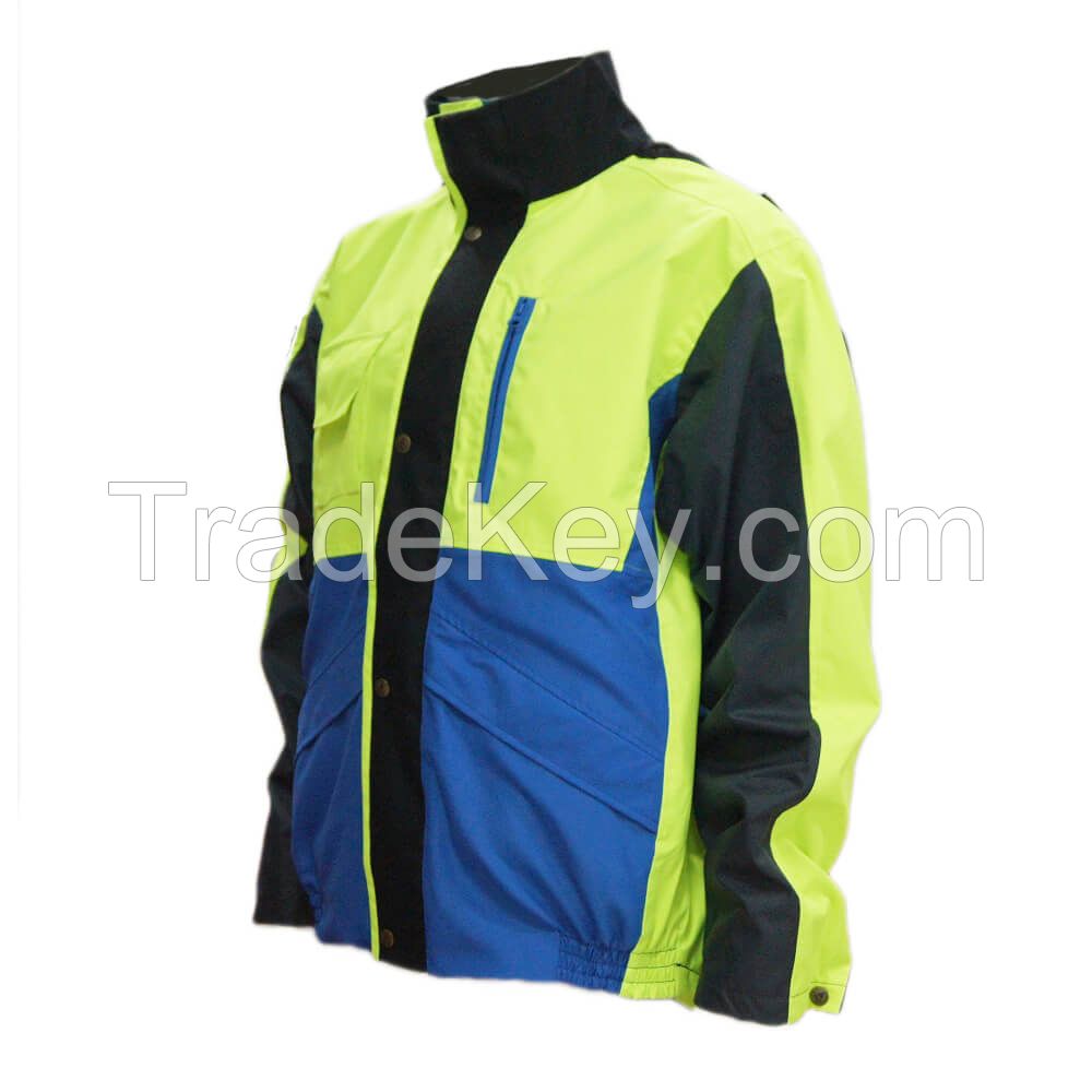 Reflective Safety Workwear Jacket For Heavy Industry Logo Size Color Customized 