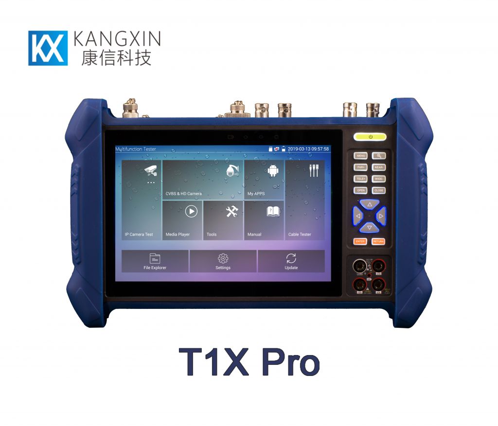 Multifunctional CCTV Tester, 7 inch retina display, IPC H.265, HDMI, ONVIF