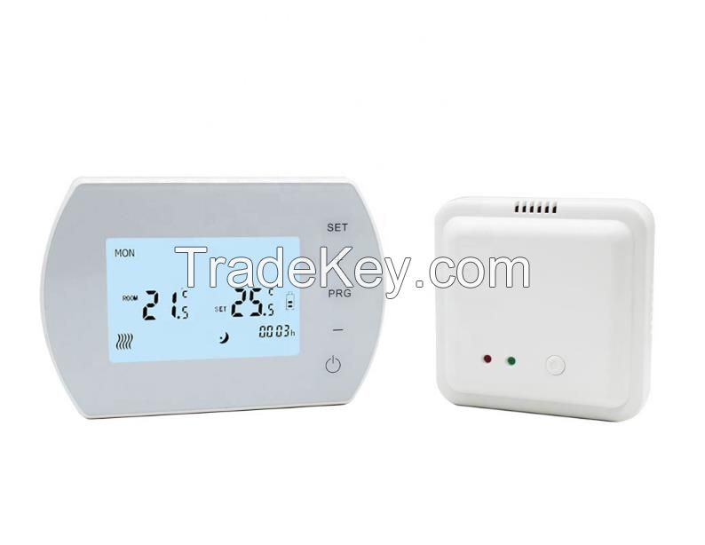 7 Days Digital Wireless Central Heating Programmable Thermostat