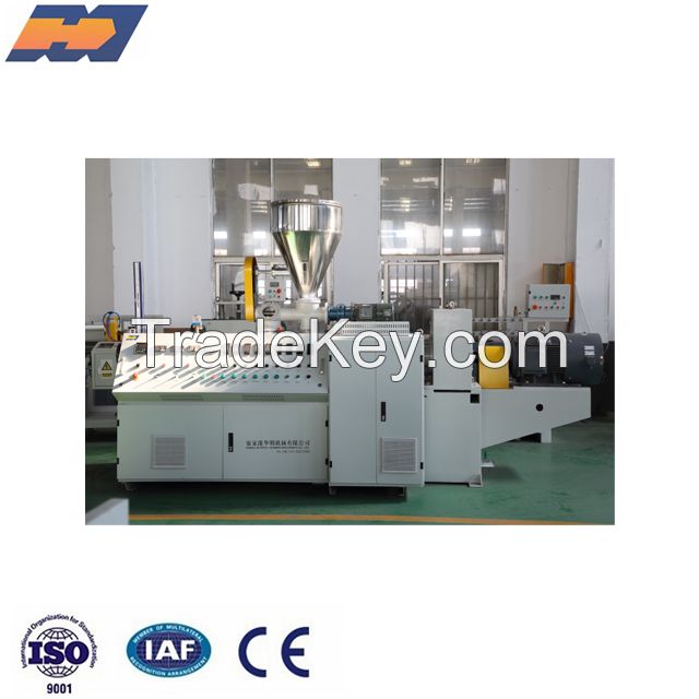 Plastic conical twin screw extruder machine double screw extruder