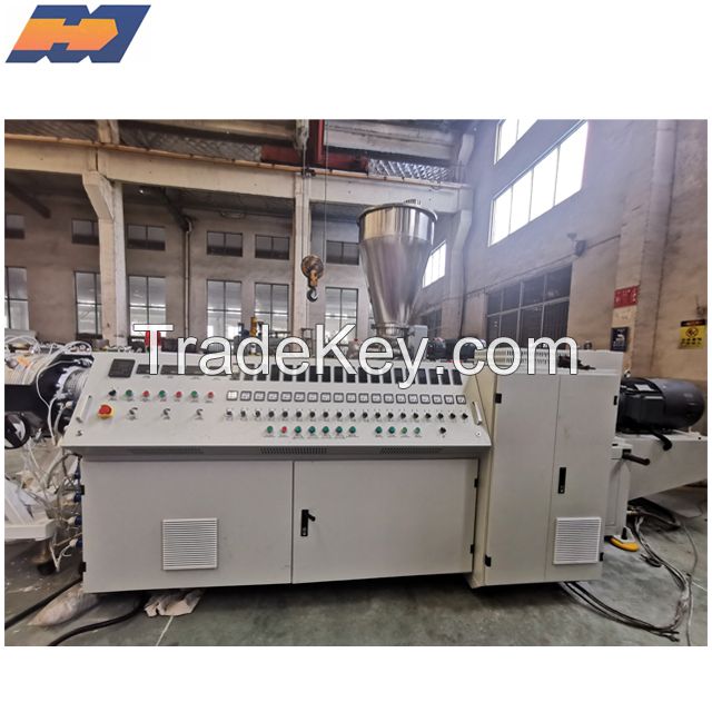 Plastic conical twin screw extruder machine double screw extruder