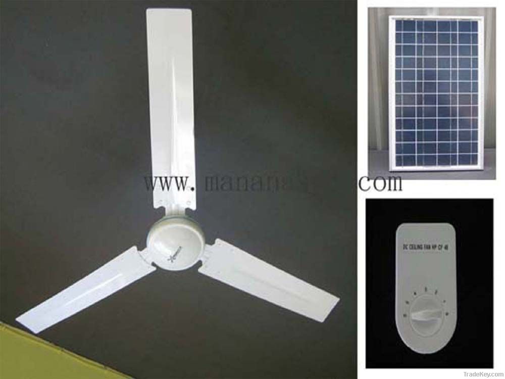 Solar Ceiling Fan 48&#039;&#039; DC