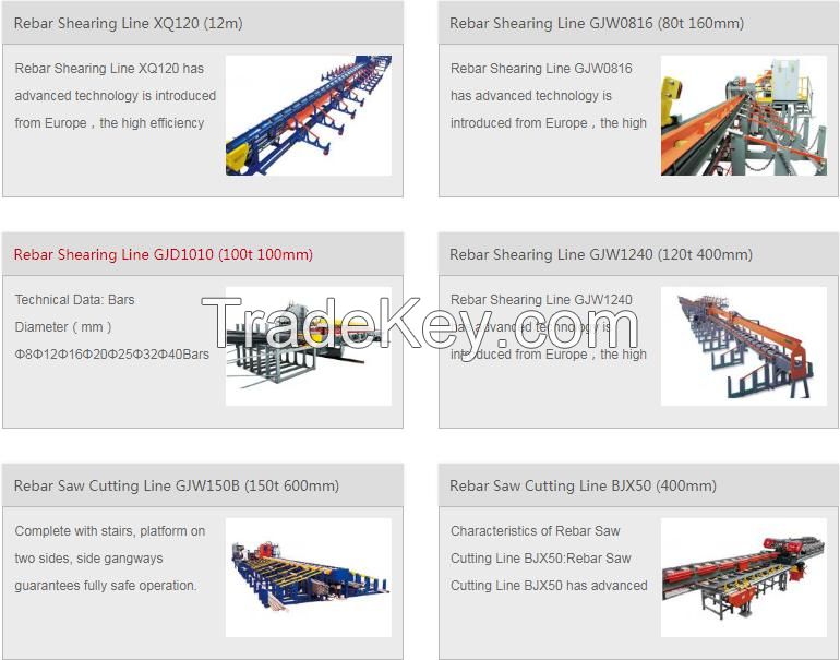 Rebar Shearing Line