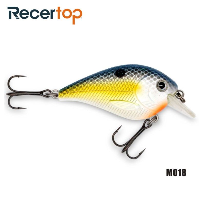 Recertop Small Loud Rattle Bright Color Floating Square Bill Fishing Lure