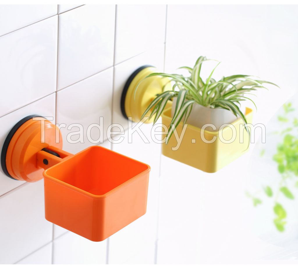 Strong Plastic Suction Hook with Storage Basket
