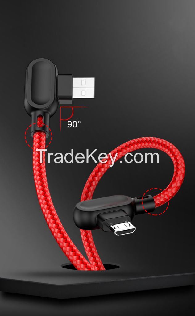 Nylon Braided USB Cable with PVC end &amp; LED